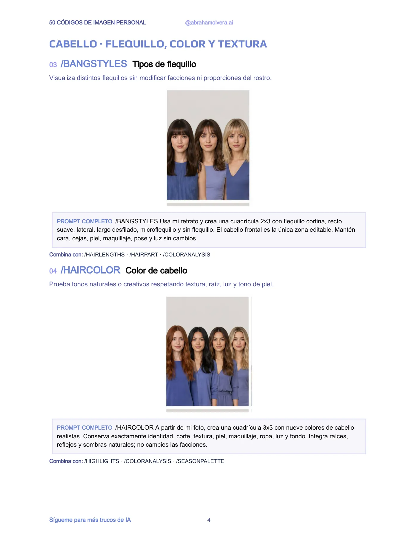 50 códigos de imagen personal para ChatGPT · Página 4 / 30