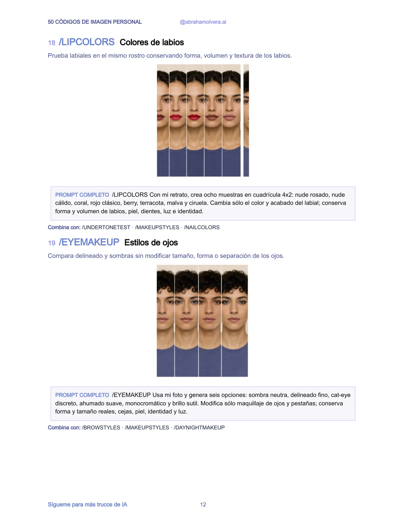 50 códigos de imagen personal para ChatGPT · Página 12 / 30