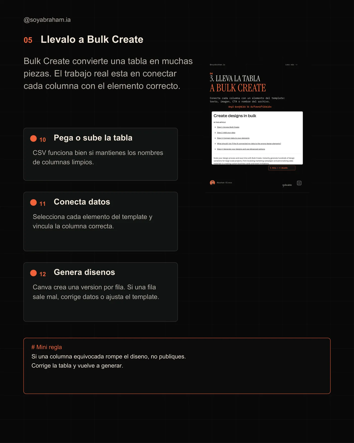 Flujo de trabajo: Canva + Claude · Página 5 / 7