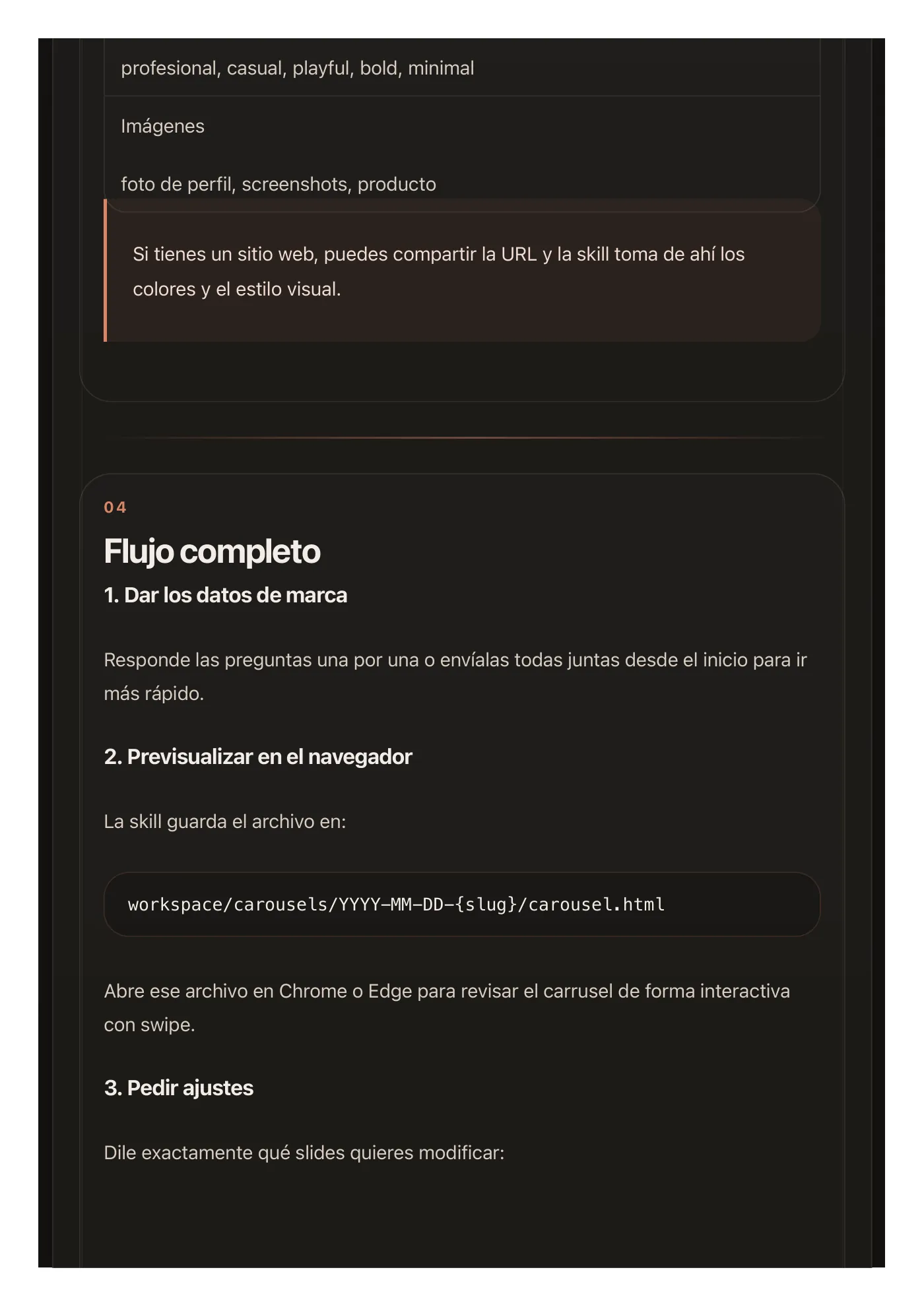 Carrusel con Claude · Página 3 / 6