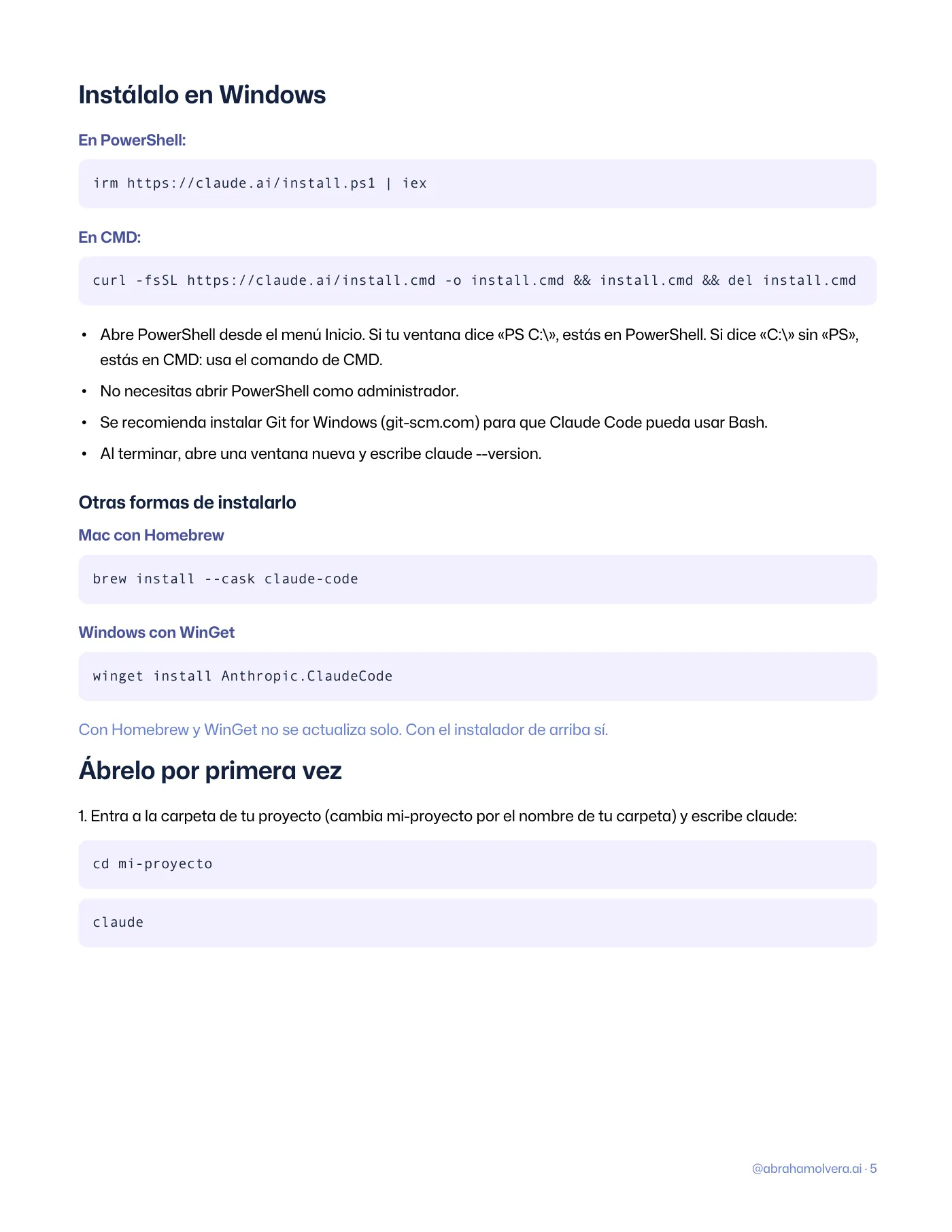 Claude Code: cómo instalarlo, qué plan necesitas y cuánto cuesta · Página 5 / 11