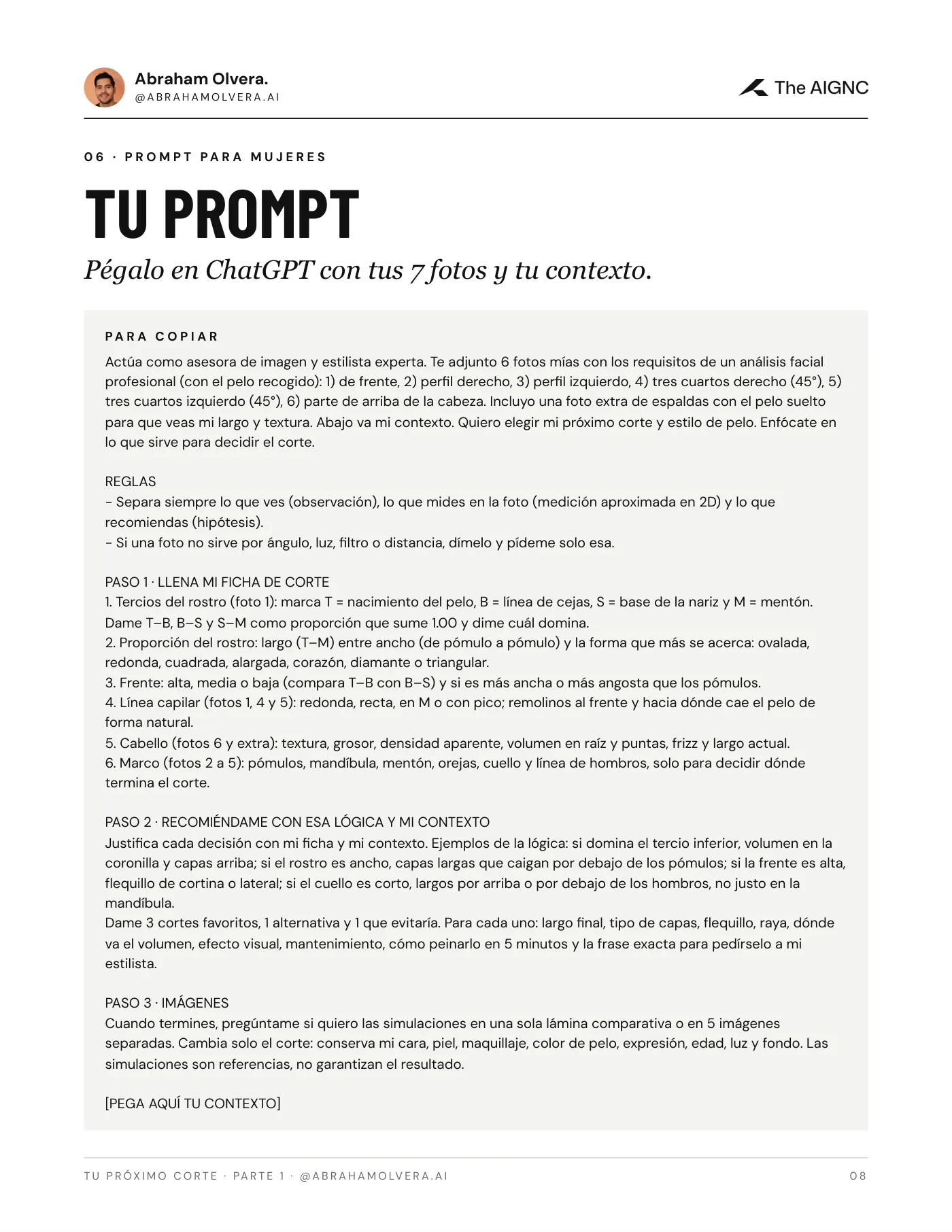 Tu próximo corte, antes de cortarte · Página 8 / 12