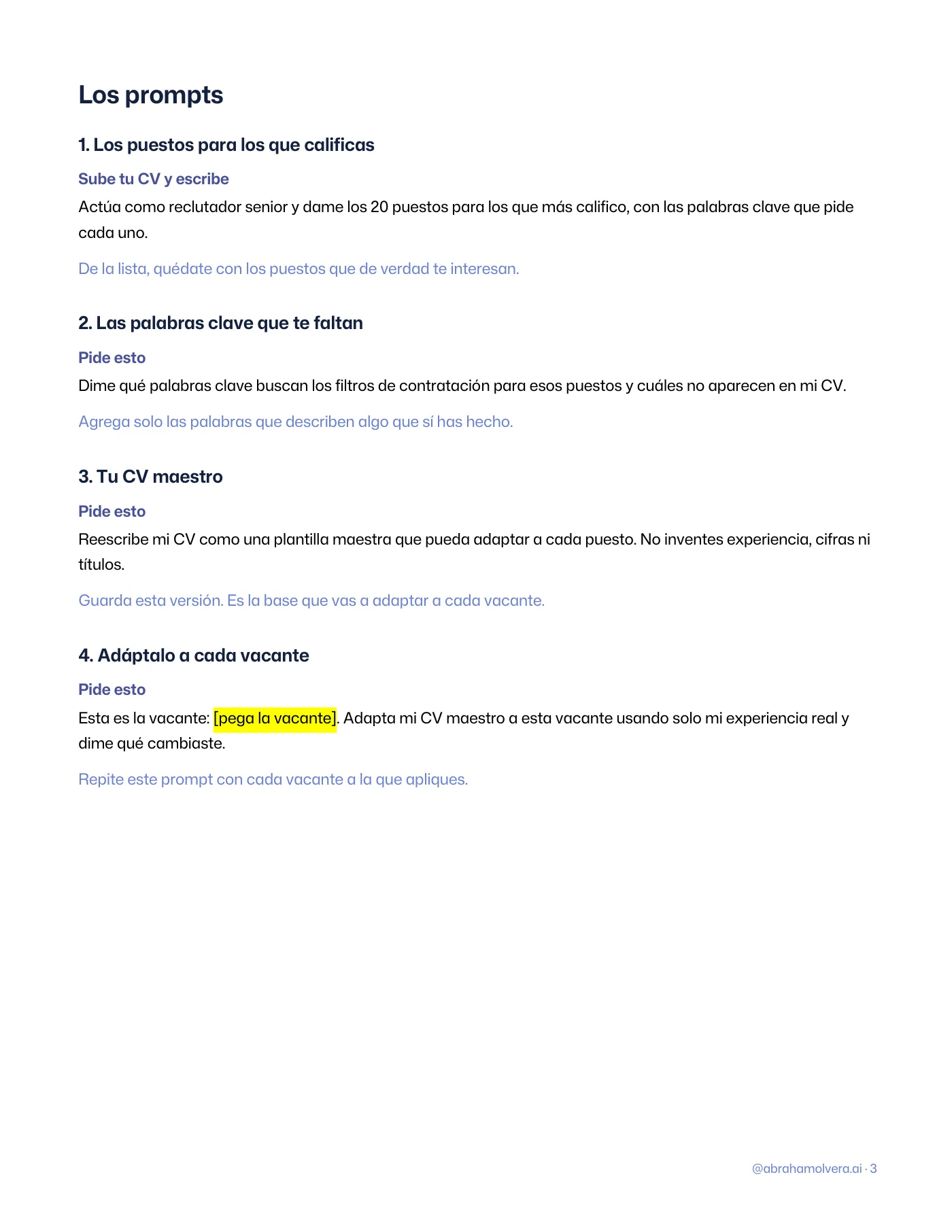 Tu CV en Claude: los puestos para los que calificas · Página 3 / 4