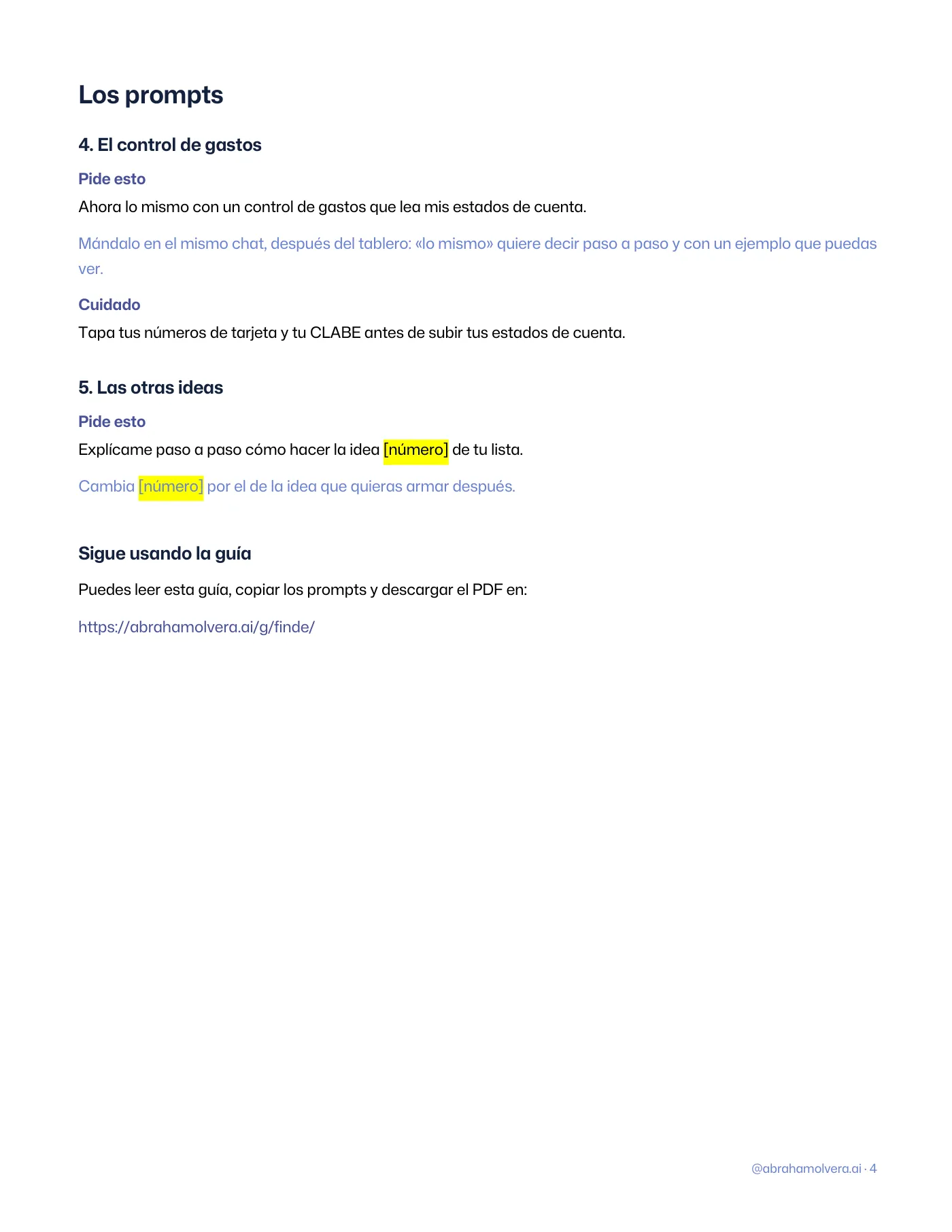 5 cosas para construir con IA este fin de semana (sin programar) · Página 4 / 4