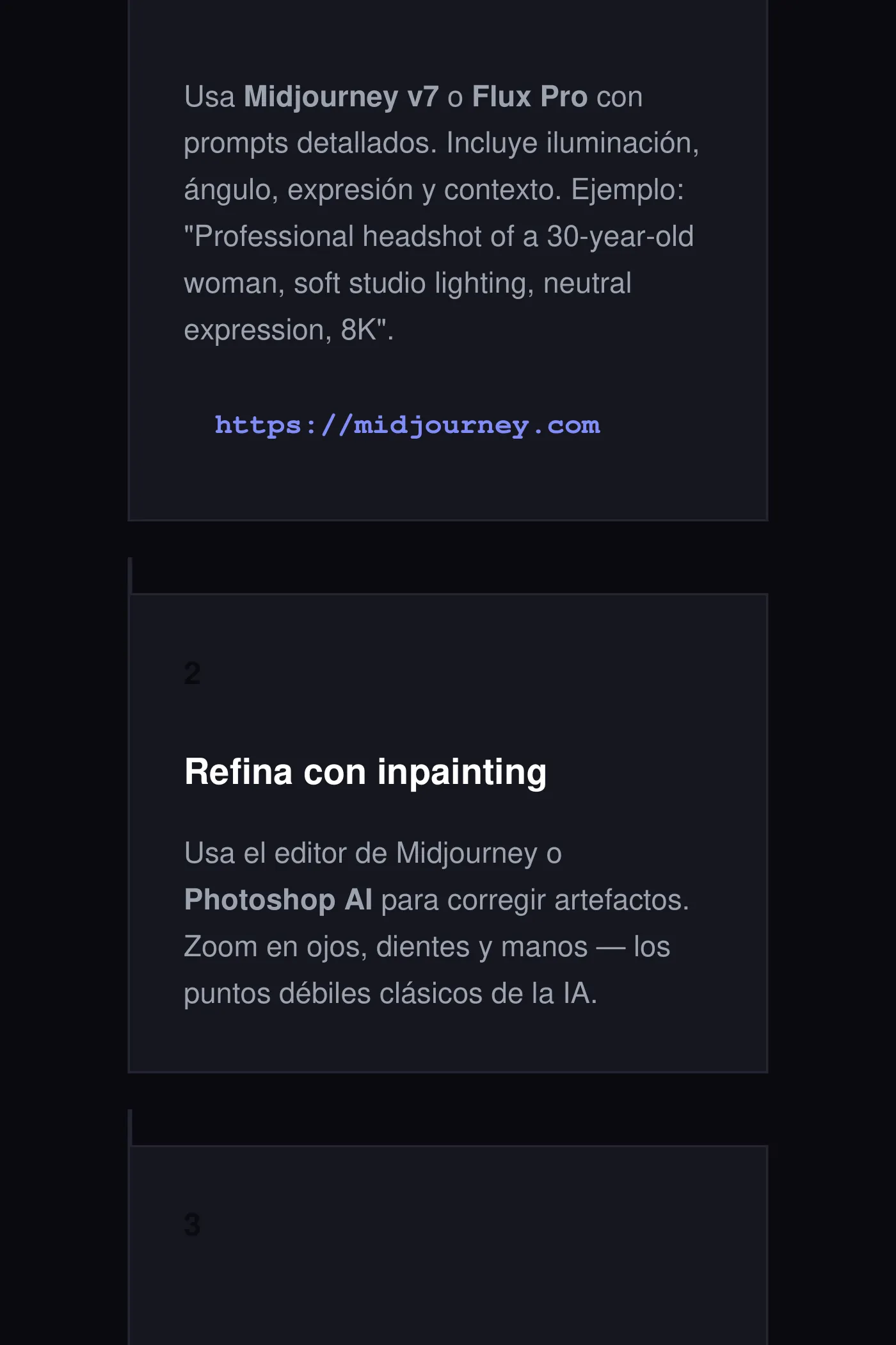 Cómo crear humanos hiperrealistas con IA · Página 4 / 9