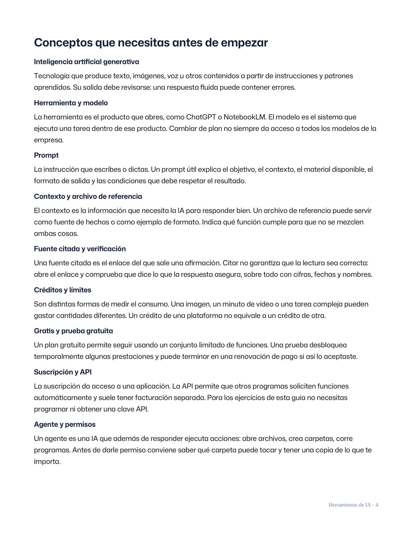 Qué IA utilizar para cada situación · Página 4 / 62