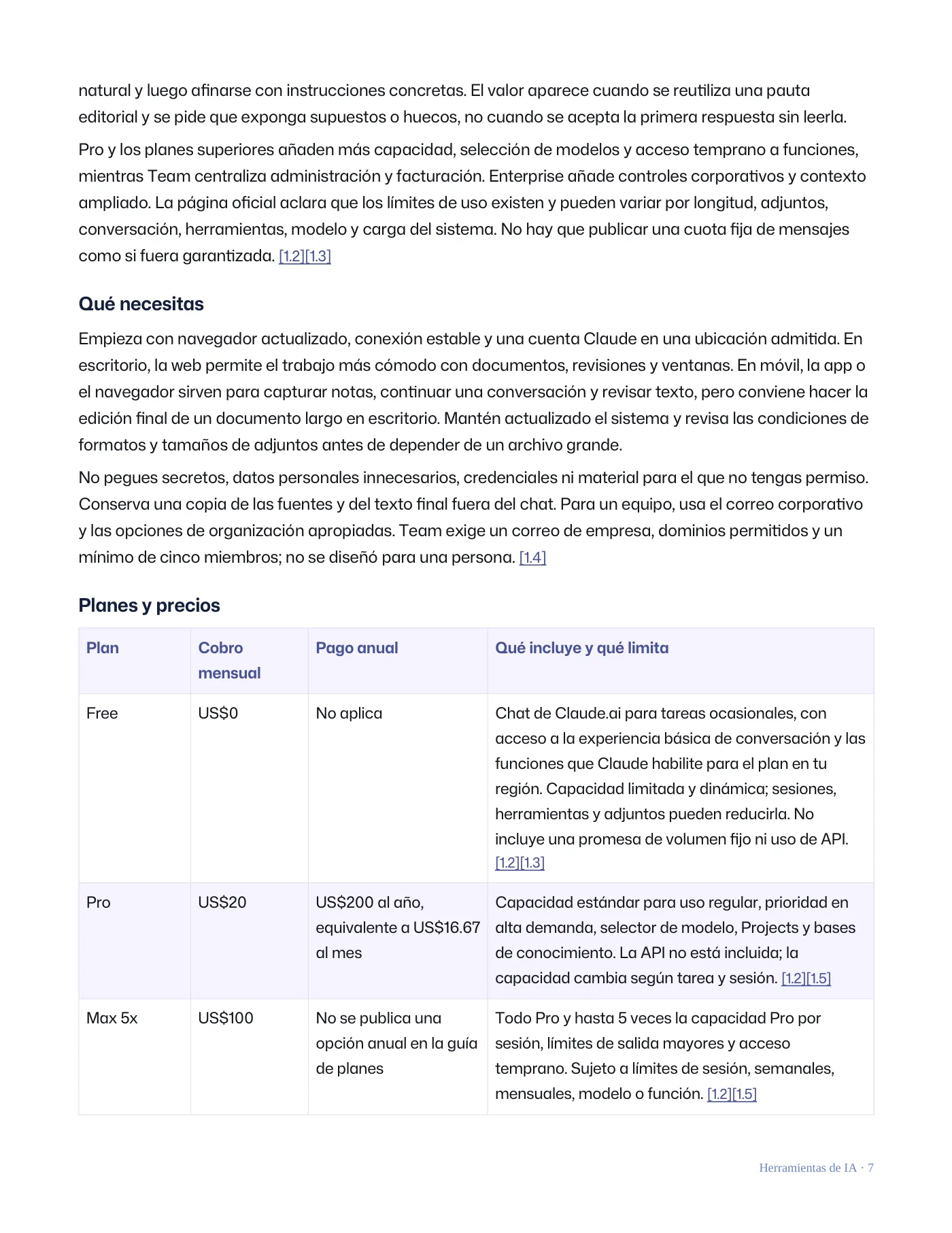 Qué IA utilizar para cada situación · Página 7 / 62
