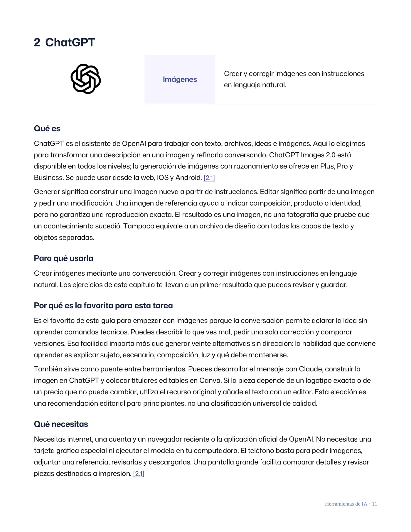 Qué IA utilizar para cada situación · Página 11 / 62
