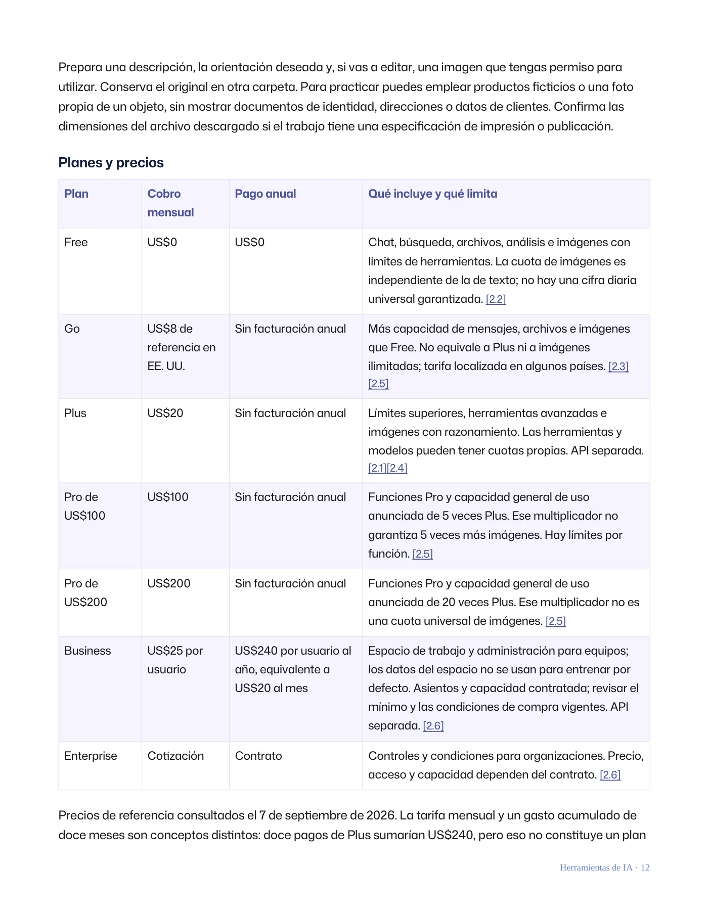 Qué IA utilizar para cada situación · Página 12 / 62