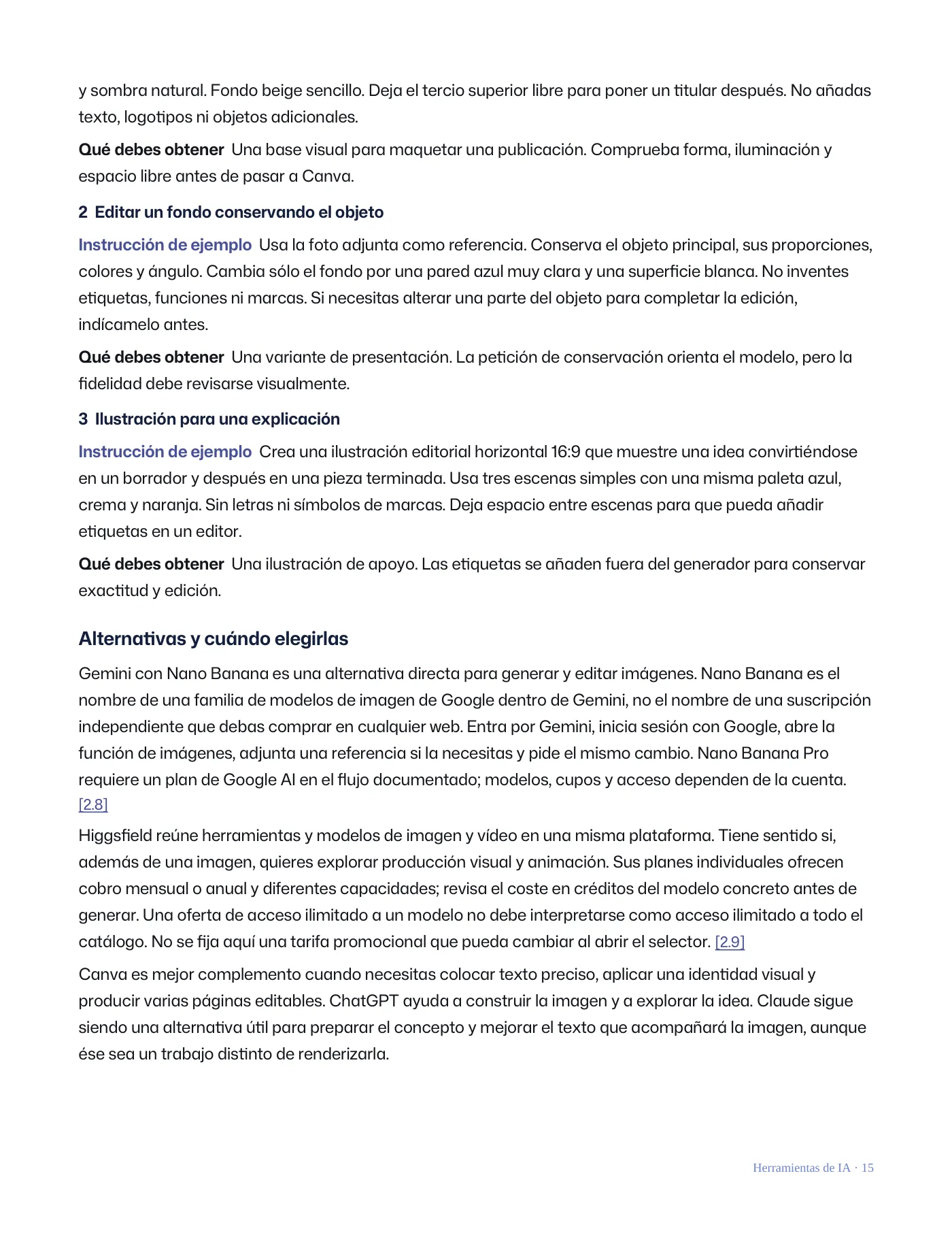 Qué IA utilizar para cada situación · Página 15 / 62