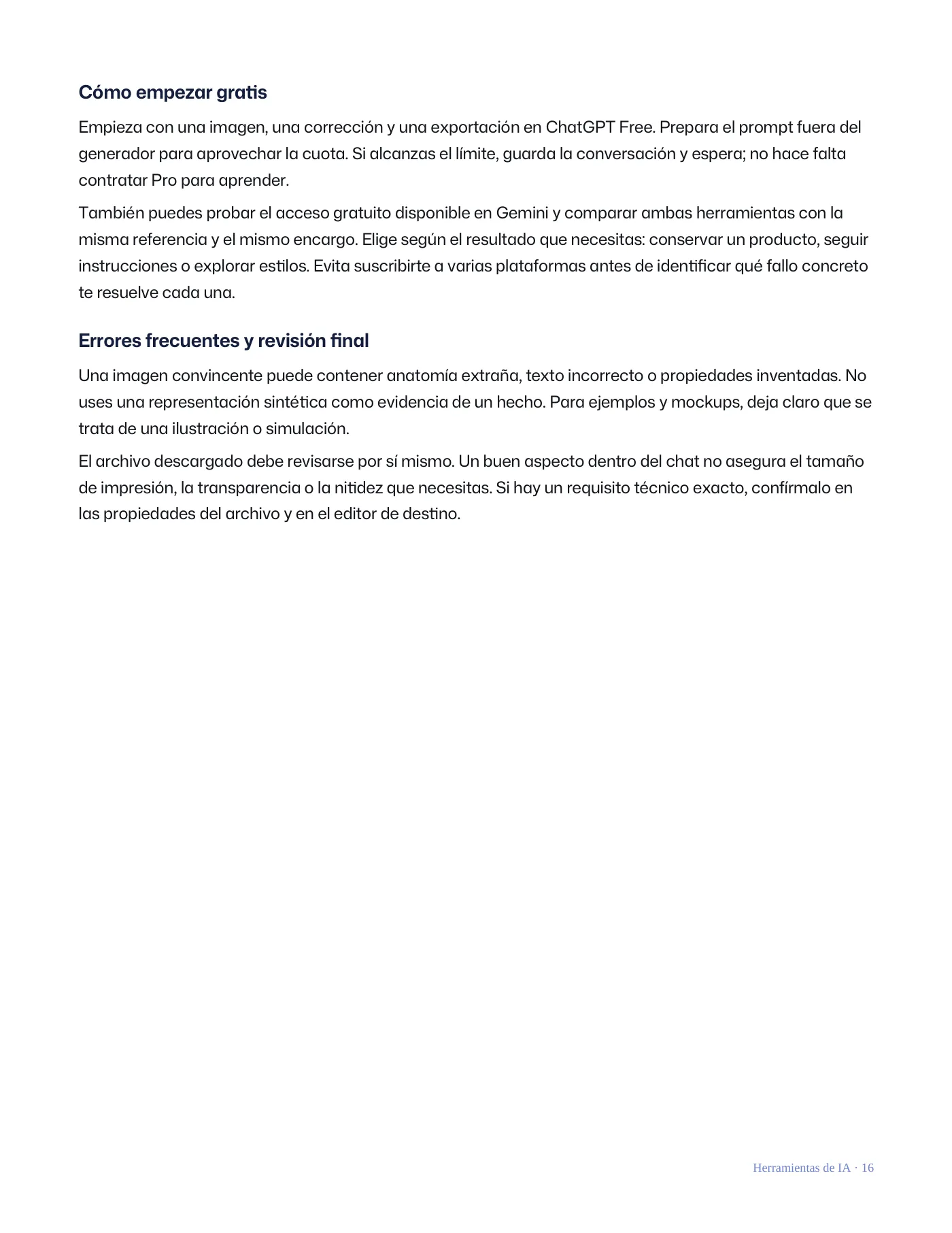 Qué IA utilizar para cada situación · Página 16 / 62