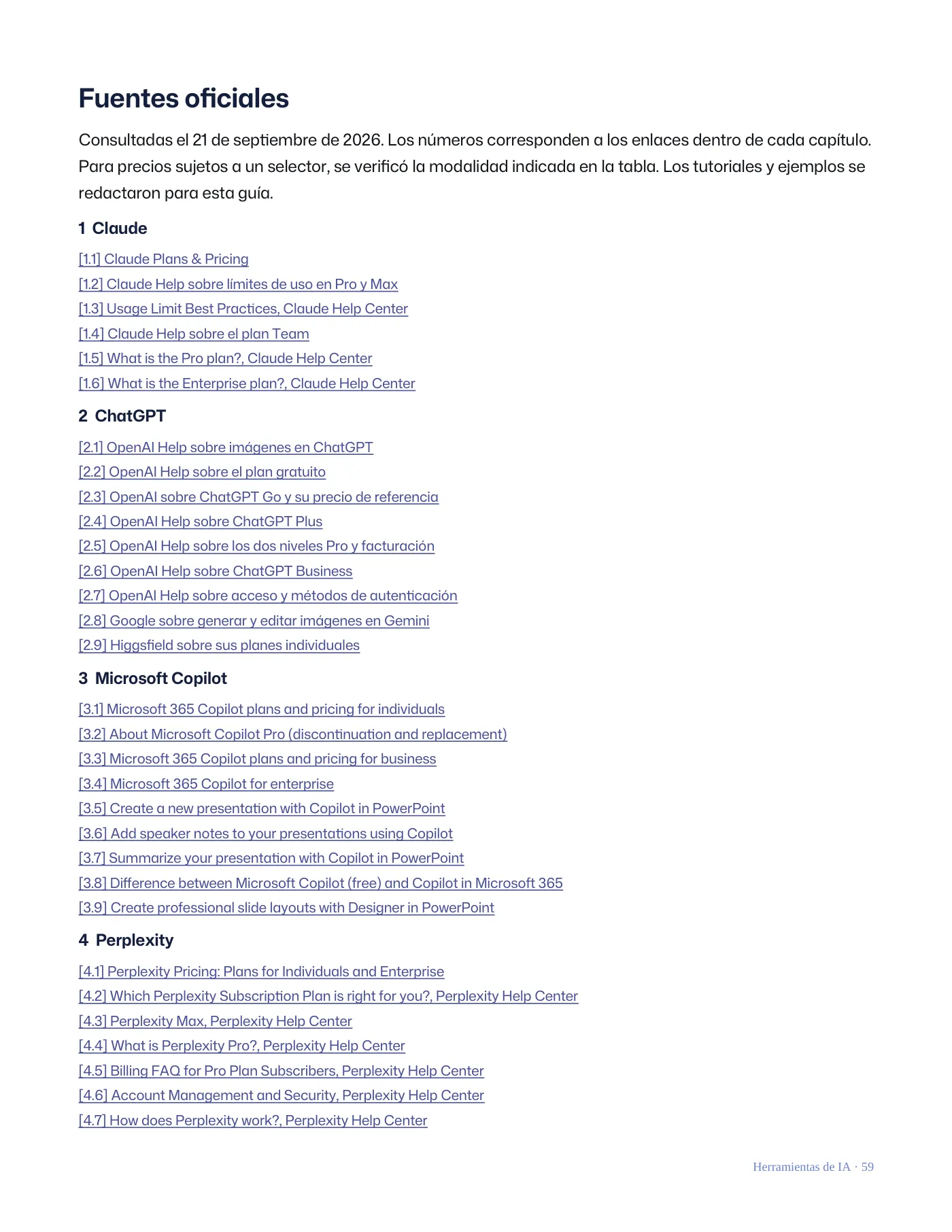 Qué IA utilizar para cada situación · Página 59 / 62