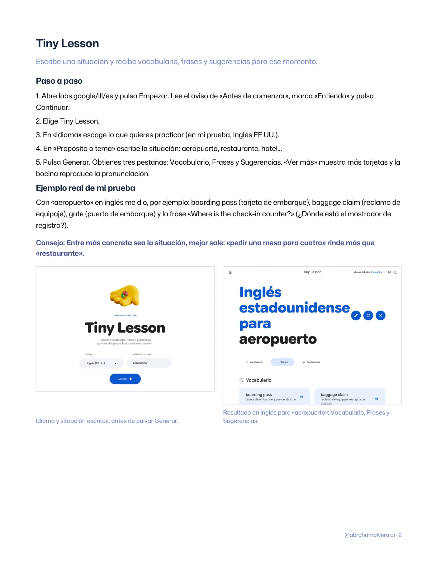 Aprende idiomas gratis con Google: guía de Little Language Lessons · Página 2 / 5