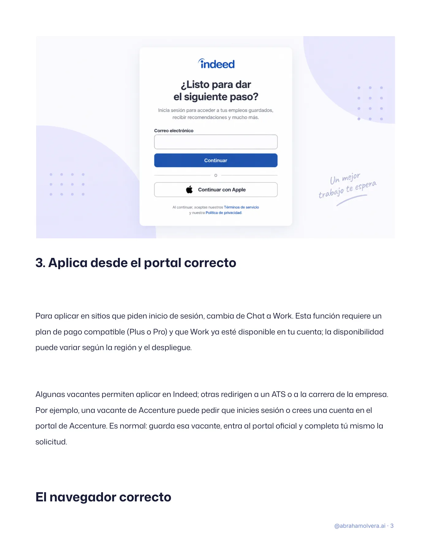Encuentra trabajo con Indeed + ChatGPT · Página 3 / 10
