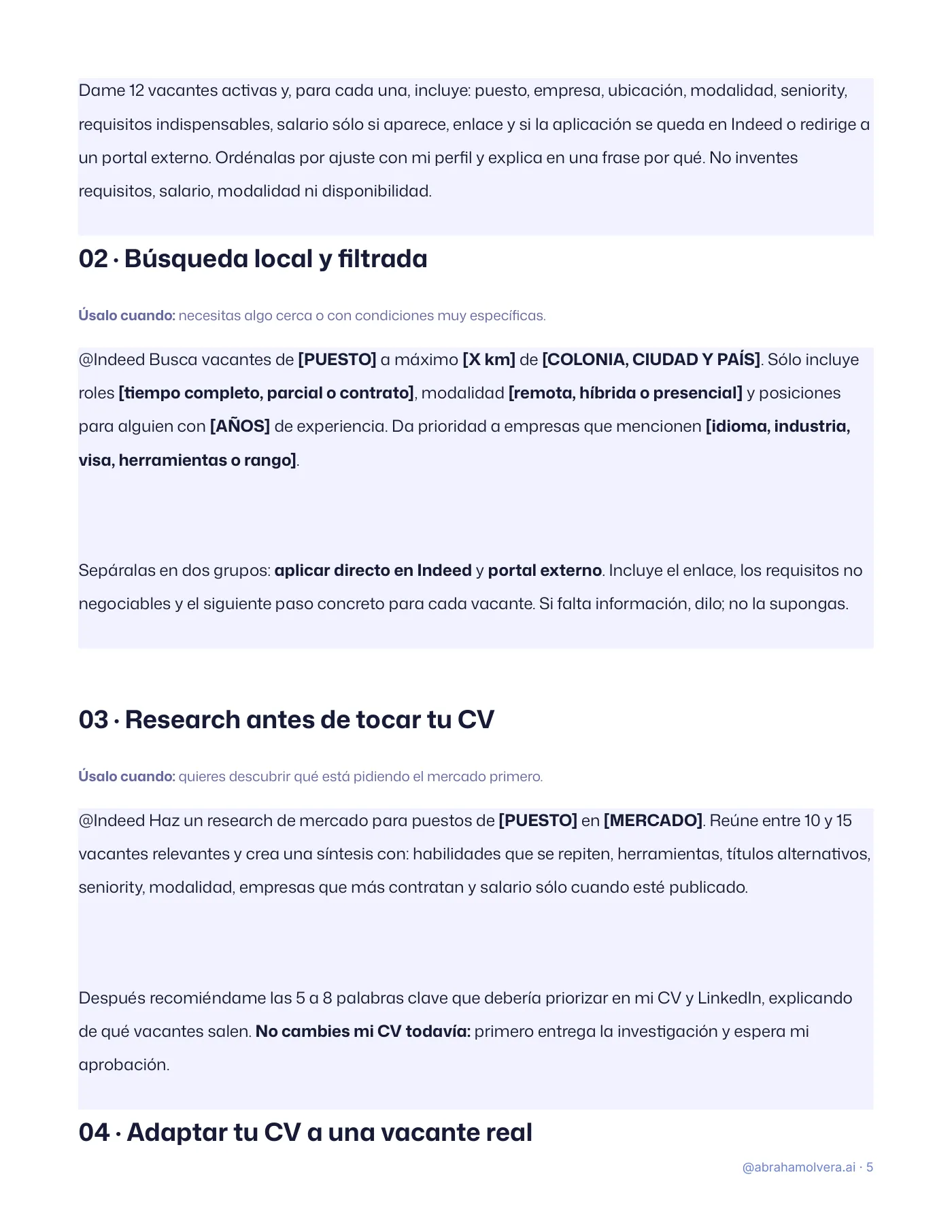 Encuentra trabajo con Indeed + ChatGPT · Página 5 / 10