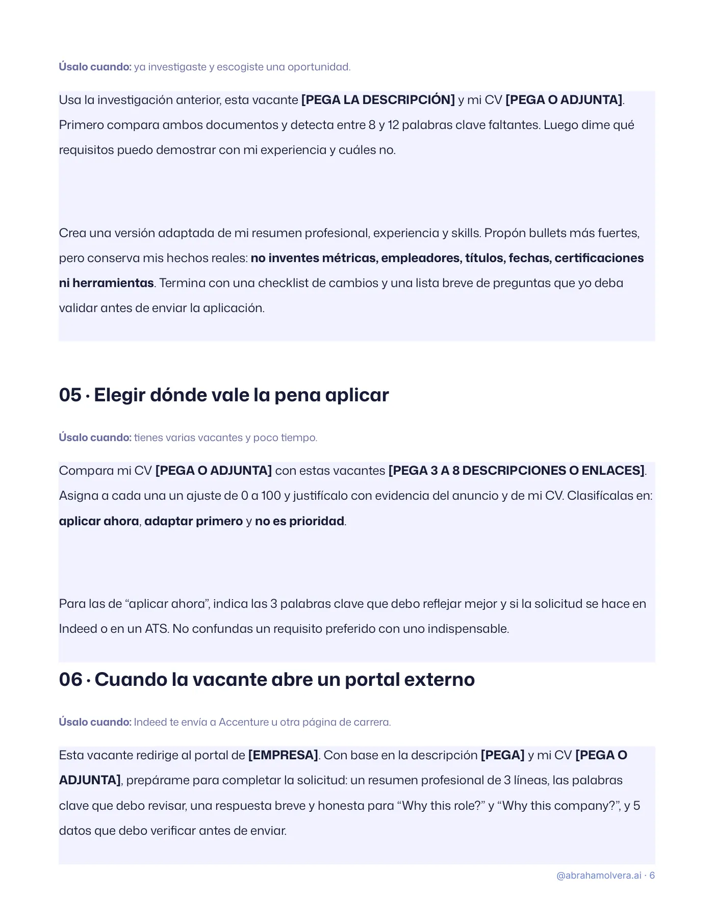 Encuentra trabajo con Indeed + ChatGPT · Página 6 / 10