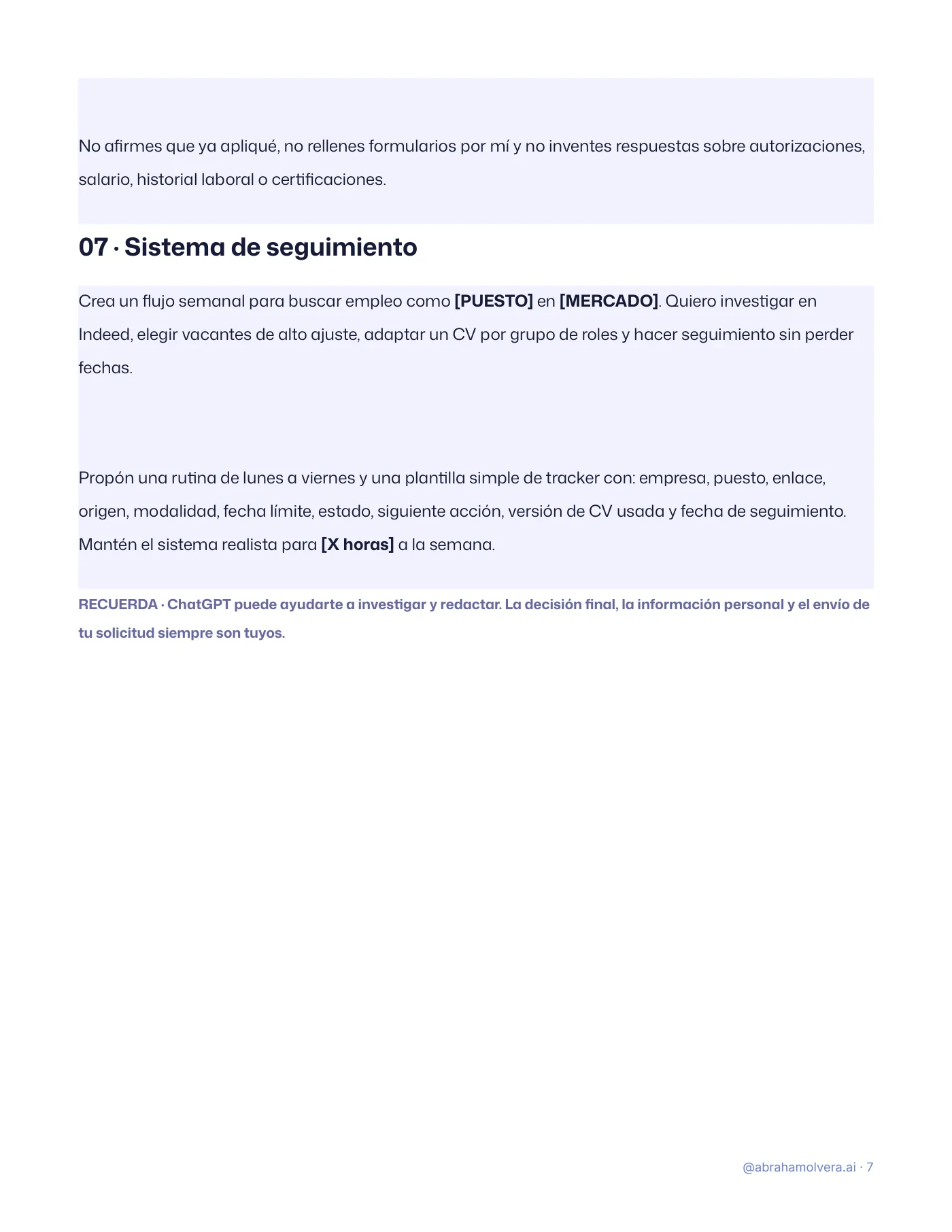 Encuentra trabajo con Indeed + ChatGPT · Página 7 / 10