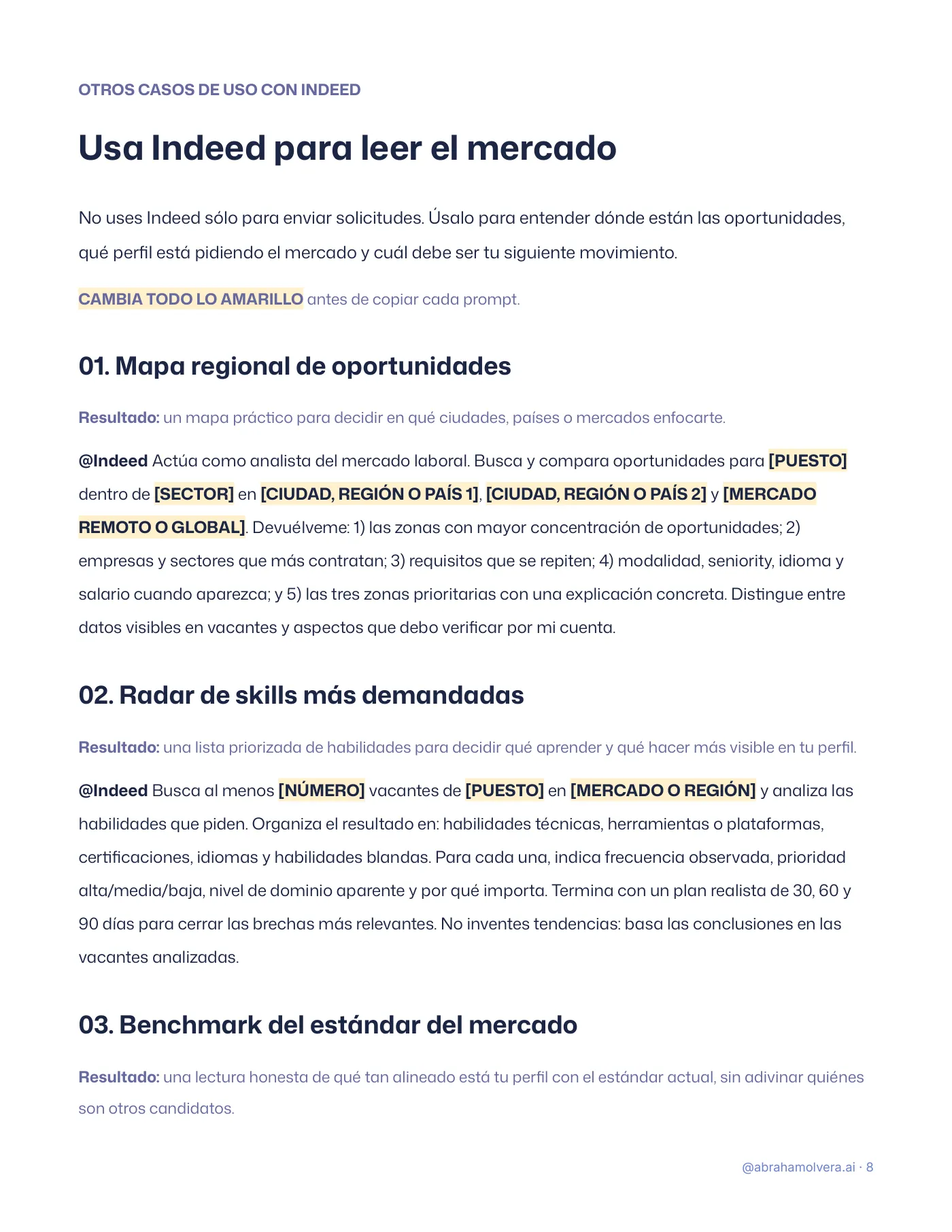Encuentra trabajo con Indeed + ChatGPT · Página 8 / 10