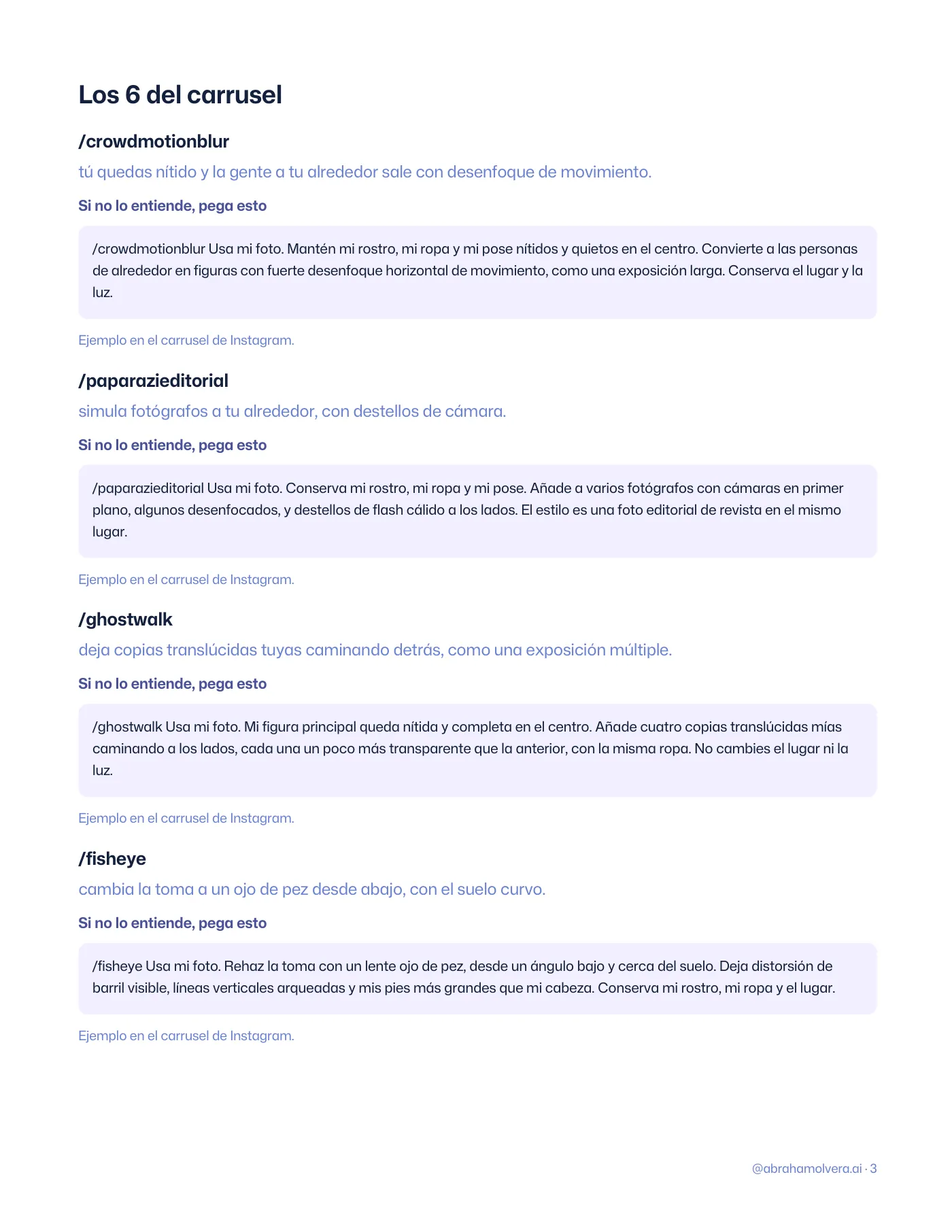 LENTE: 56 comandos de cámara para tus fotos con ChatGPT · Página 3 / 14
