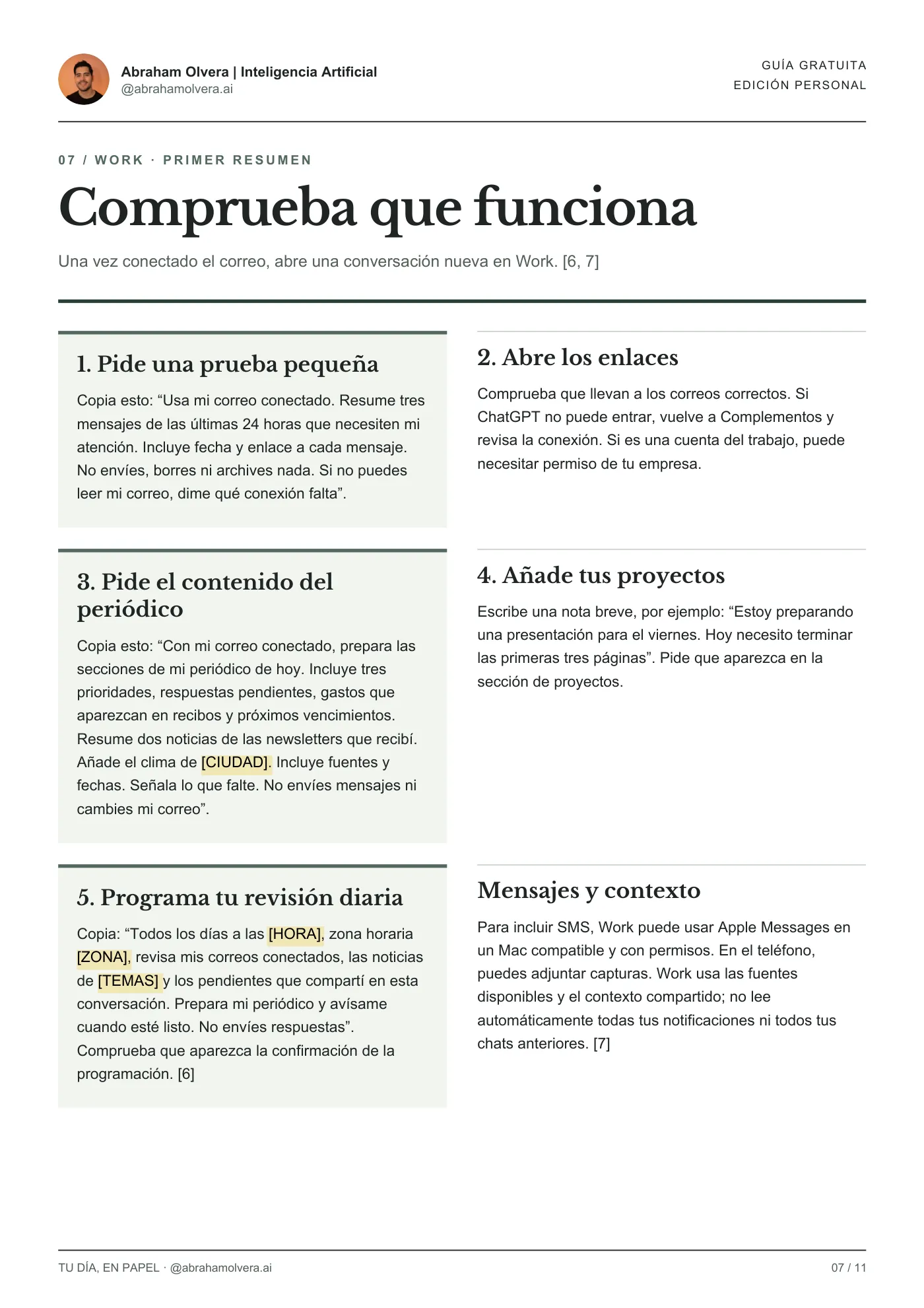 Tu día, en papel · Página 7 / 11