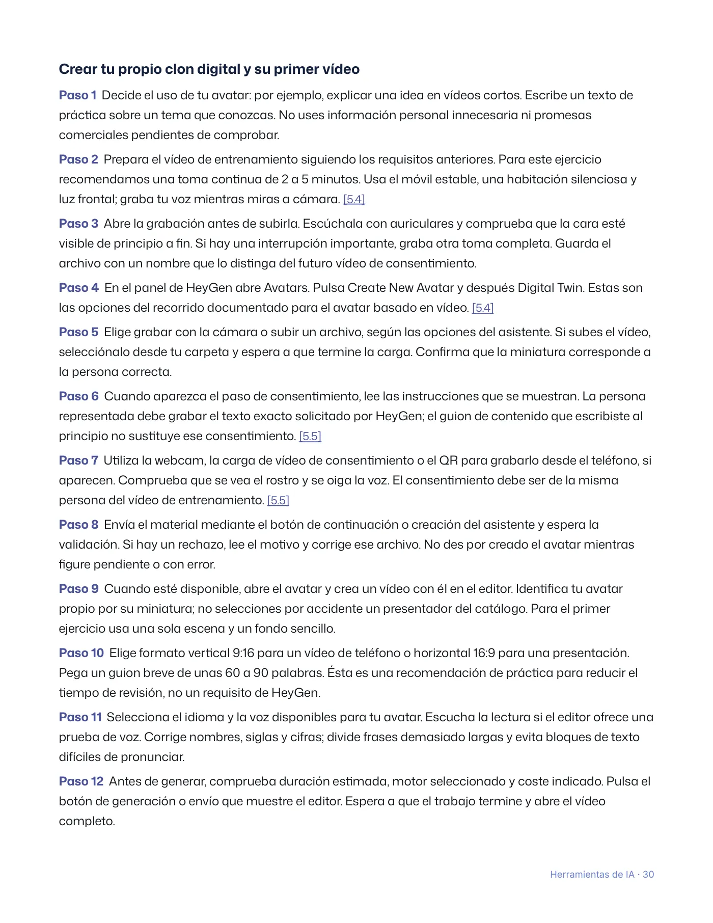 Guía práctica de herramientas de IA · Página 30 / 48